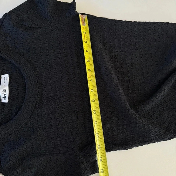 Elodie Black Bodycon Texture Dress S / Small - Picture 7 of 8